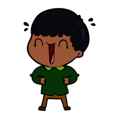 laughing cartoon man