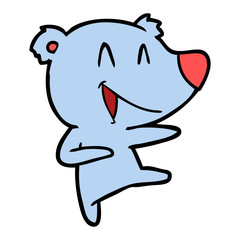laughing bear cartoon