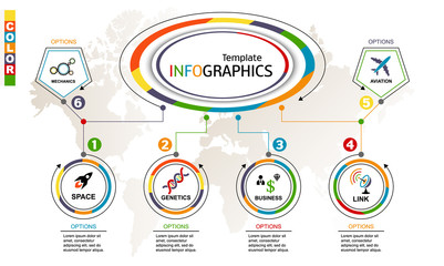 Infographic template. Vector