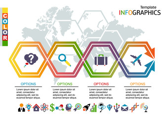 Infographic template. Vector