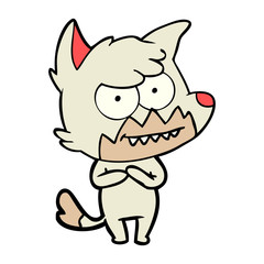 cartoon grinning fox