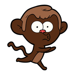 cartoon hooting monkey