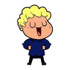 laughing cartoon man