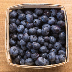 fresh market pint container of blueberries