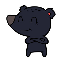 smiling bear cartoon