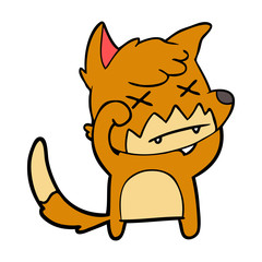 cartoon dead fox
