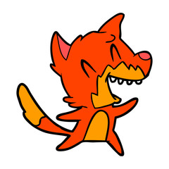 laughing fox cartoon