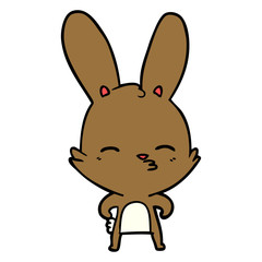 curious bunny cartoon