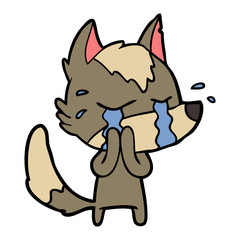 cartoon crying wolf