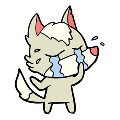 cartoon crying wolf