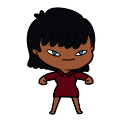 cartoon woman