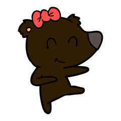 female bear cartoon