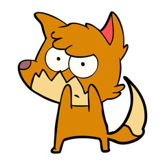 cartoon annoyed fox