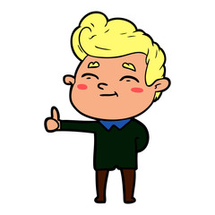 Fototapeta premium happy cartoon man