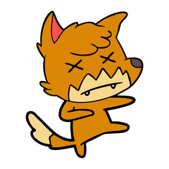 cartoon dead fox