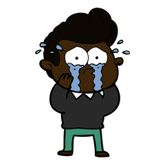 cartoon crying man