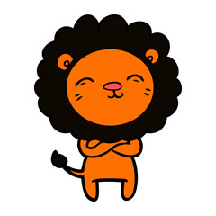 cartoon lion