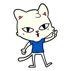 Obraz premium cartoon cat