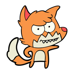 cartoon grinning fox
