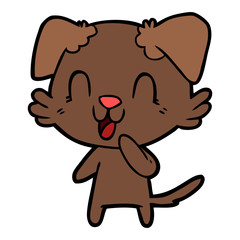 laughing cartoon dog