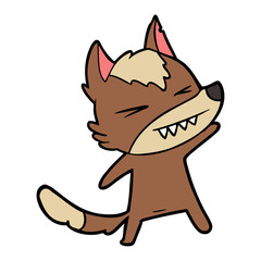 angry wolf cartoon