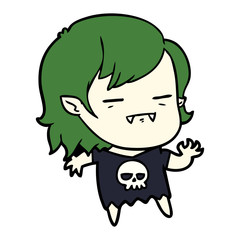 cartoon undead vampire girl