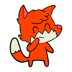 cartoon friendly fox