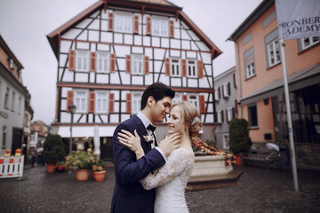 Fototapeta premium bride and groom