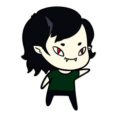 cartoon friendly vampire girl