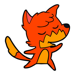 friendly cartoon fox