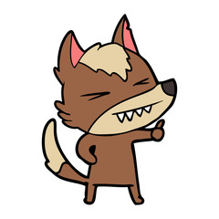 angry wolf cartoon
