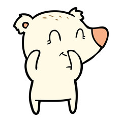 giggling polar bear cartoon
