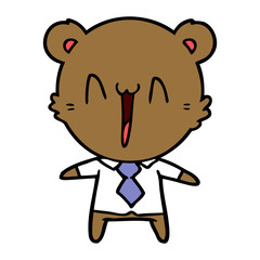 happy bear cartoon
