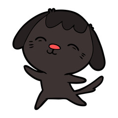 happy cartoon dog