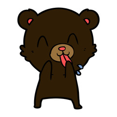 rude cartoon bear