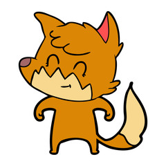 cartoon friendly fox