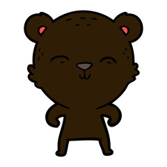happy cartoon bear