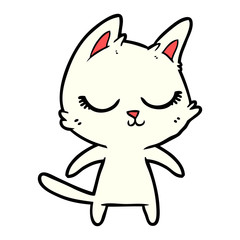 calm cartoon cat