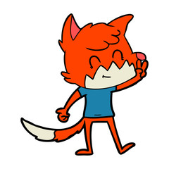 cartoon friendly fox
