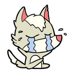 cartoon crying wolf