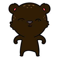happy cartoon bear