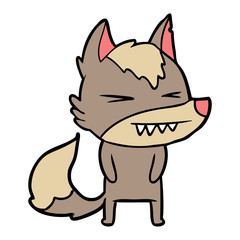 angry wolf cartoon