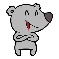 laughing bear cartoon