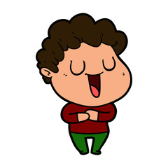 laughing cartoon man