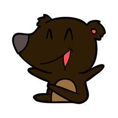 laughing bear cartoon