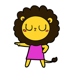 cartoon lion