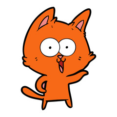 funny cartoon cat