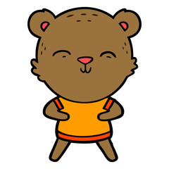 happy cartoon bear