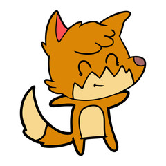cartoon friendly fox