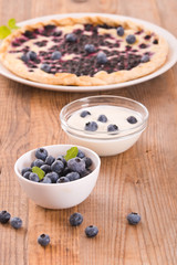 Blueberry tart. 